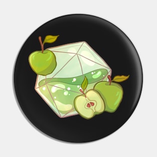 D20 Apple Tea Sticker Pin