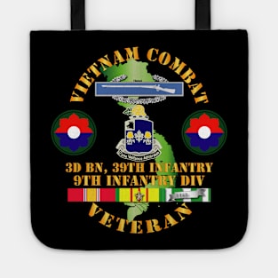 Vietnam Combat Infantry Veteran w 3rd Bn 39th Inf - 9th ID SSI Tote