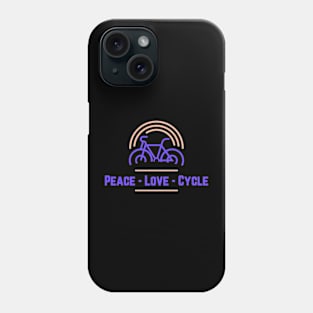 Peace Love Cycle Phone Case