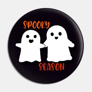 Spooky season cute ghosts couple Pin