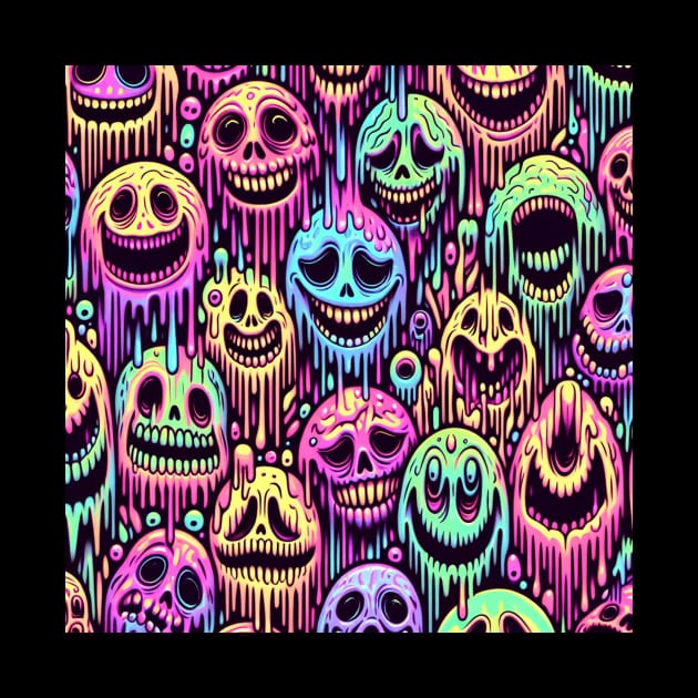 Smiley meltdown artwork by nerd.collect