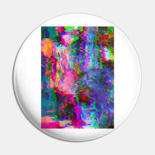 Rainbow Glitch Abstract v1 Pin