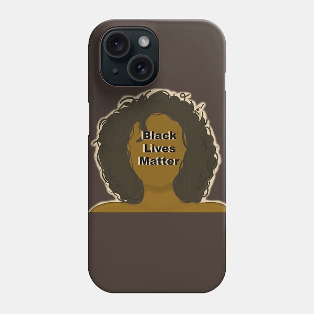 Black Lives Matter- BLM Phone Case by tesiamarieart