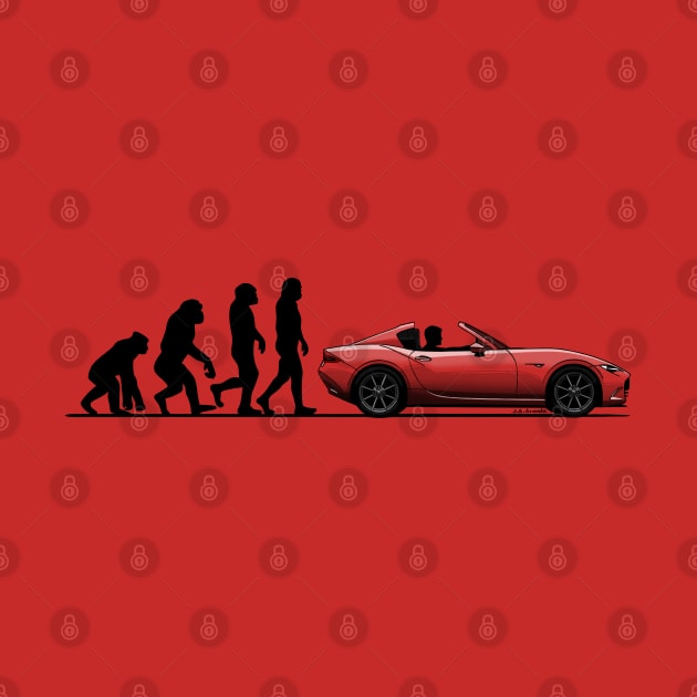 The evolution from monkey to the coolest driver! by jaagdesign