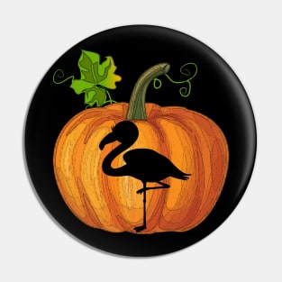 Flamingo in pumpkin Pin