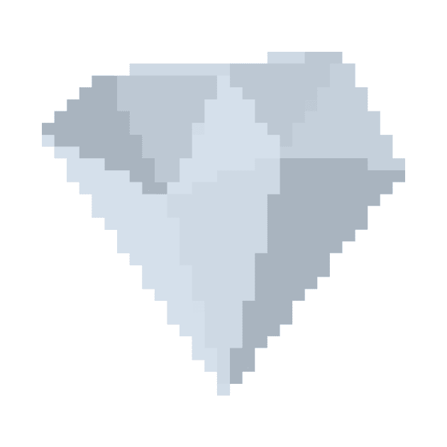 Diamond Gem Pixel Art by christinegames