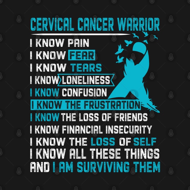 Cervical Cancer Awareness Support Cervical Cancer Warrior Gifts by ThePassion99