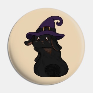 Black Rabbit Witch _ Bunniesmee Pin