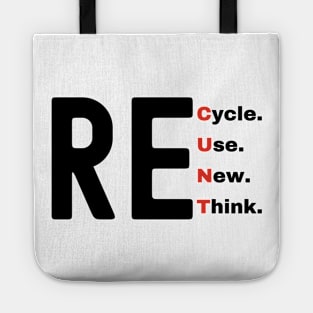 Recycle Reuse Renew Rethink Tote