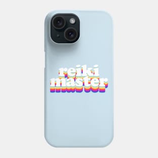 Reiki Master - Retro Typographic Design #3 Phone Case