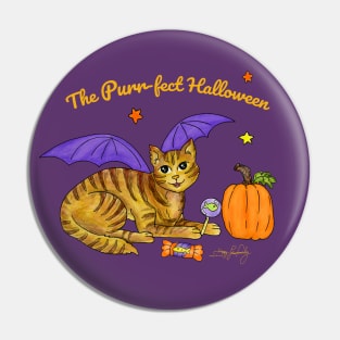 The Purr-fect Halloween Pin