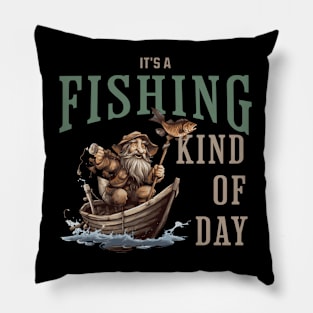 It's a Fishing Kind of Day Boat Pillow