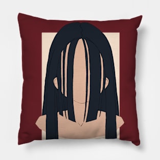 shy girl Pillow