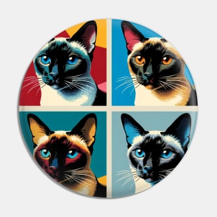 Tonkinese Pop Art - Cat Lovers Pin