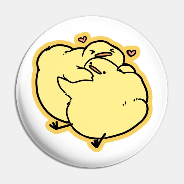 Hug Birdblob Pin by Sabtastic