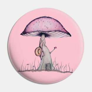 Spring Mushroom Pin