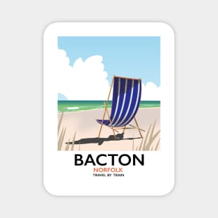 Bacton Norfolk beach poster Magnet