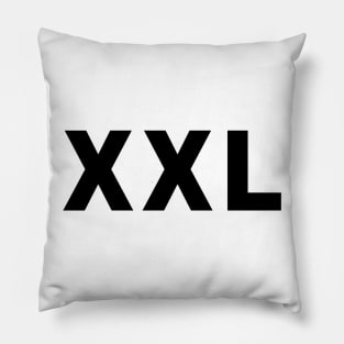 XXL Shirt (black text) Pillow