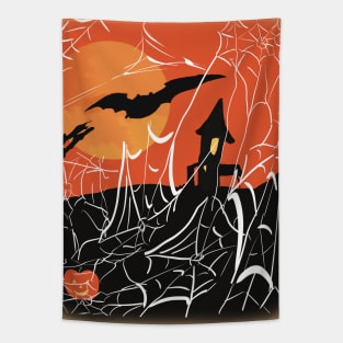 Very Webby Halloween Tapestry