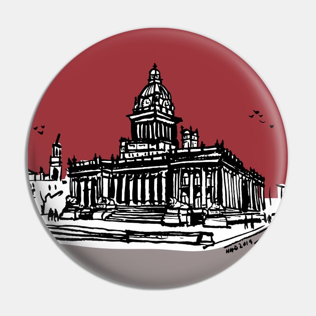 Leeds Town Hall Pin by nokhookdesign