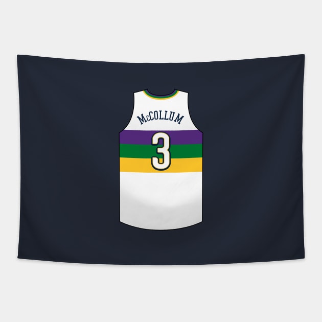 CJ McCollum New Orleans Jersey Qiangy Tapestry by qiangdade