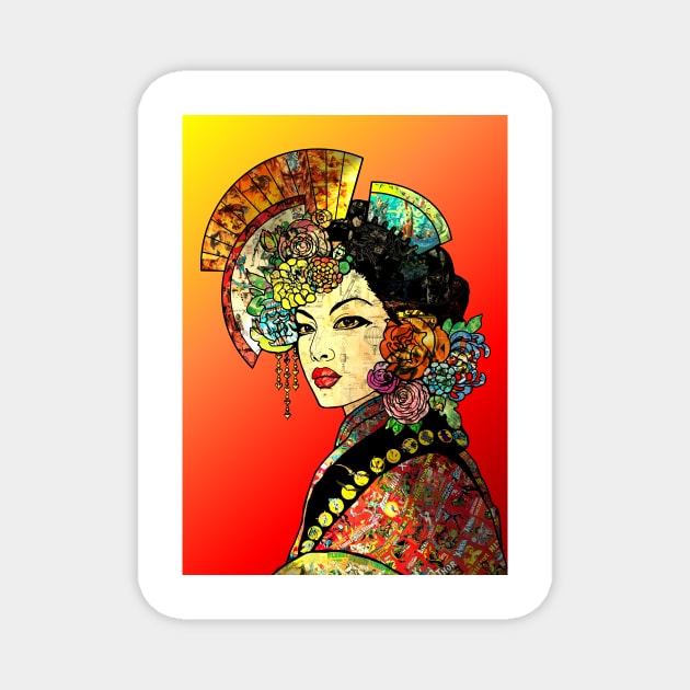 Geisha Girl Magnet by BLZBob