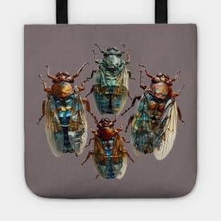 Rare Bronze Cicada Taxidermy Tote