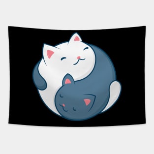 Cat Yin Yang Symbol Cat Lover Gift Tapestry