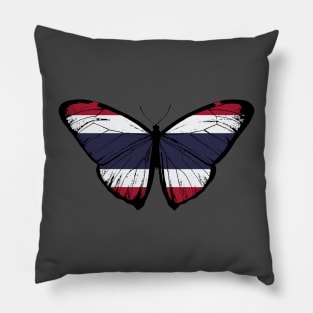 Vintage Thailand Butterfly Moth | Thailand Independence Stand with Thailand Pillow