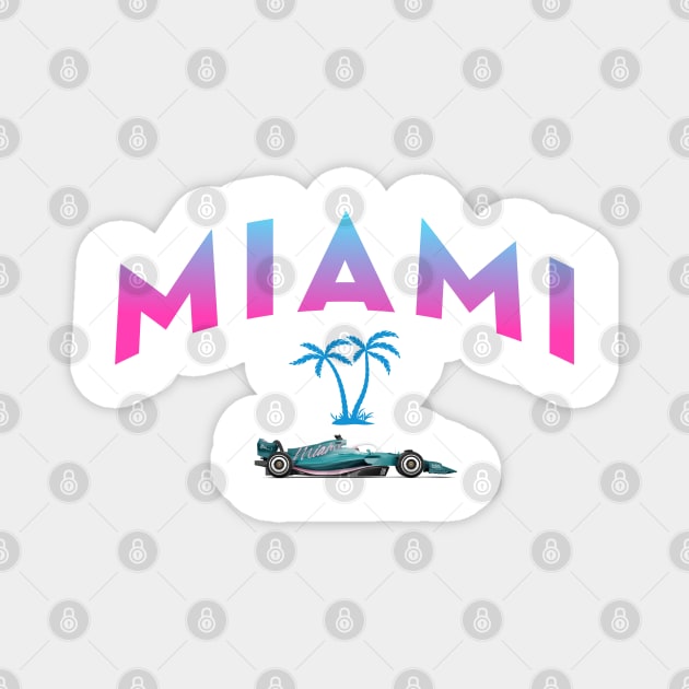 Miami GP Magnet by Oonamin