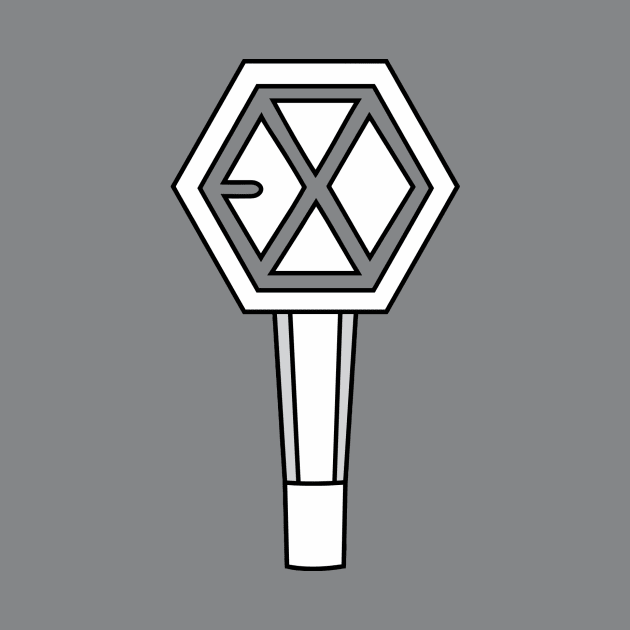 EXO WHITE LIGHTSTICK by kwaii