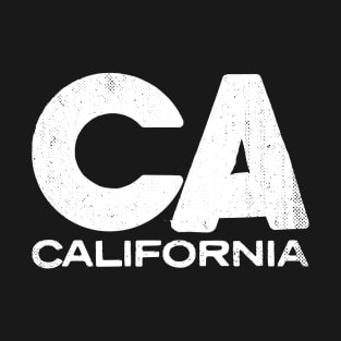 CA California State Vintage Typography T-Shirt