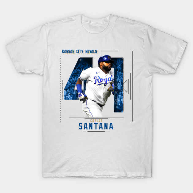 Rinkha Carlos Santana Baseball Edit Royals T-Shirt