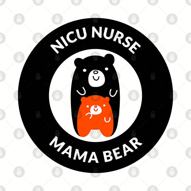 NICU Nurse Mama Bear and Bear Cub by DesignIndex