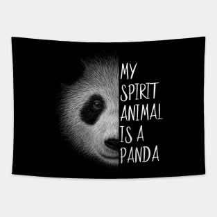 Panda My Spirit Animal | Inspired Pencil Art Panda-Bear Tapestry