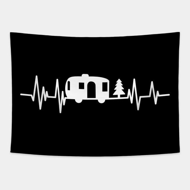 heartbeat Airstream Camper Birthday van lover Tapestry by mezy