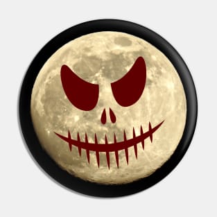 Full Moon Pumpkin Halloween Moon Pin