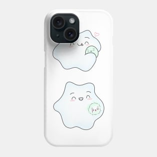 Amoeba hugs are often fatal. Biology Pun Fun Phone Case