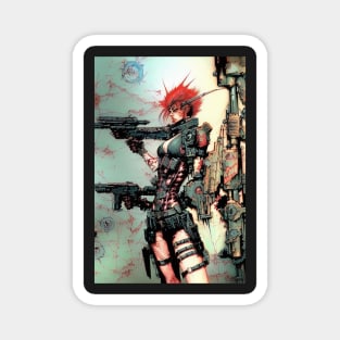 Esher having a bad day in space dystopia Magnet