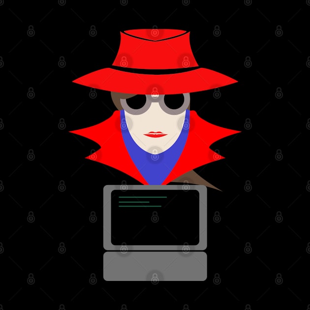 Lady Red (Cauc W/Computer): A Cybersecurity Design by McNerdic