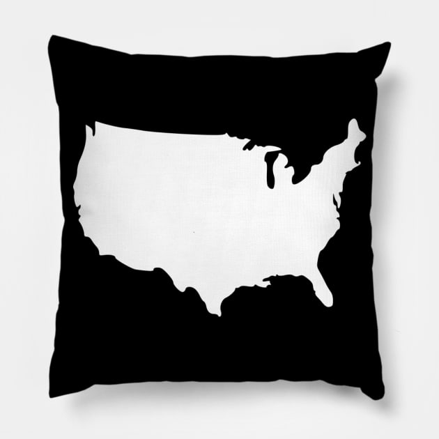 USA - United States Pillow by Designzz