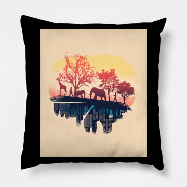 Safari Design Pillow by EarlAdrian