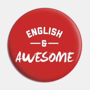 English and Awesome Pin