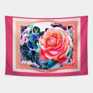 Peach Rose Tapestry