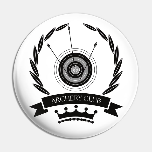 Archery Club Emblem Logo Pin by Sports & Fitness Wear