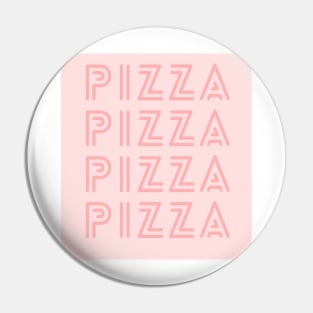 Pizza Text Design in Pink Pin