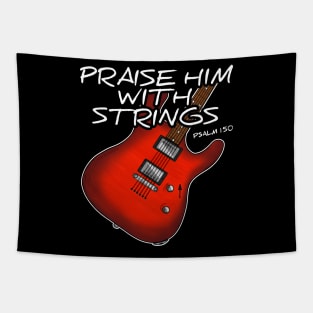 Worship Guitarist Church Guitar Praise Him With Strings Tapestry