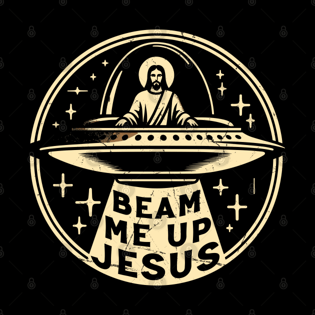 Beam Me Up // Funny Jesus Christ Trekkie Meme by Trendsdk