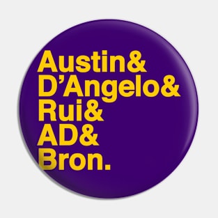 Los Angeles Basketball Pin