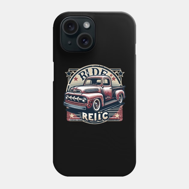 Classic Vintage Pickup Truck, Ride Relic Phone Case by Vehicles-Art